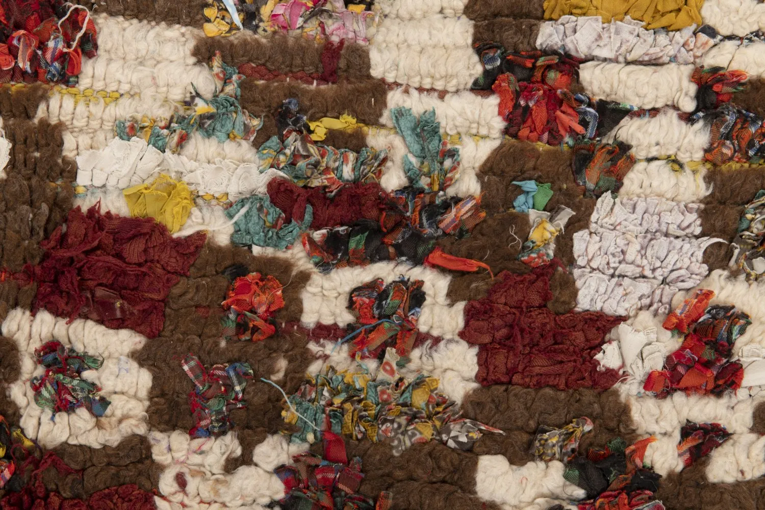 Marokkaanse Berber tapijt Boucherouite 215 x 130 cm