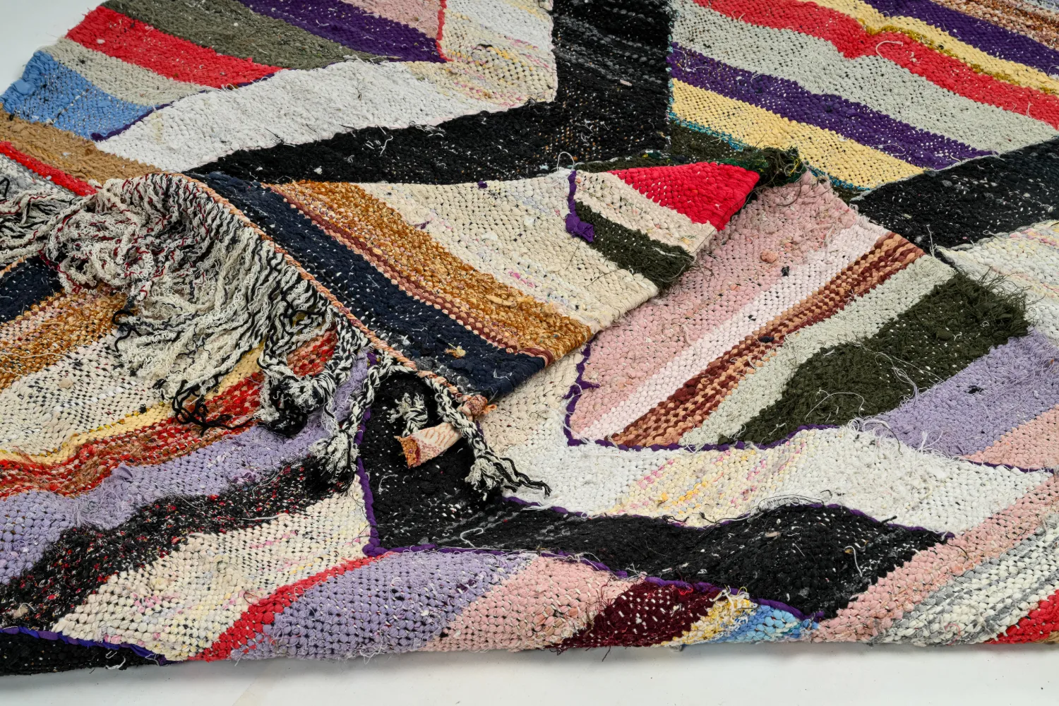 Marokkaanse Berber tapijt Boucherouite 125 x 230 cm