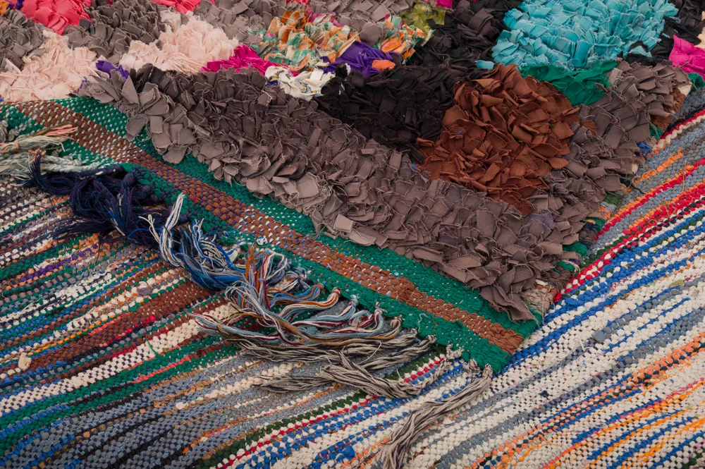 Marokkaanse Berber tapijt Boucherouite 270 x 145 cm