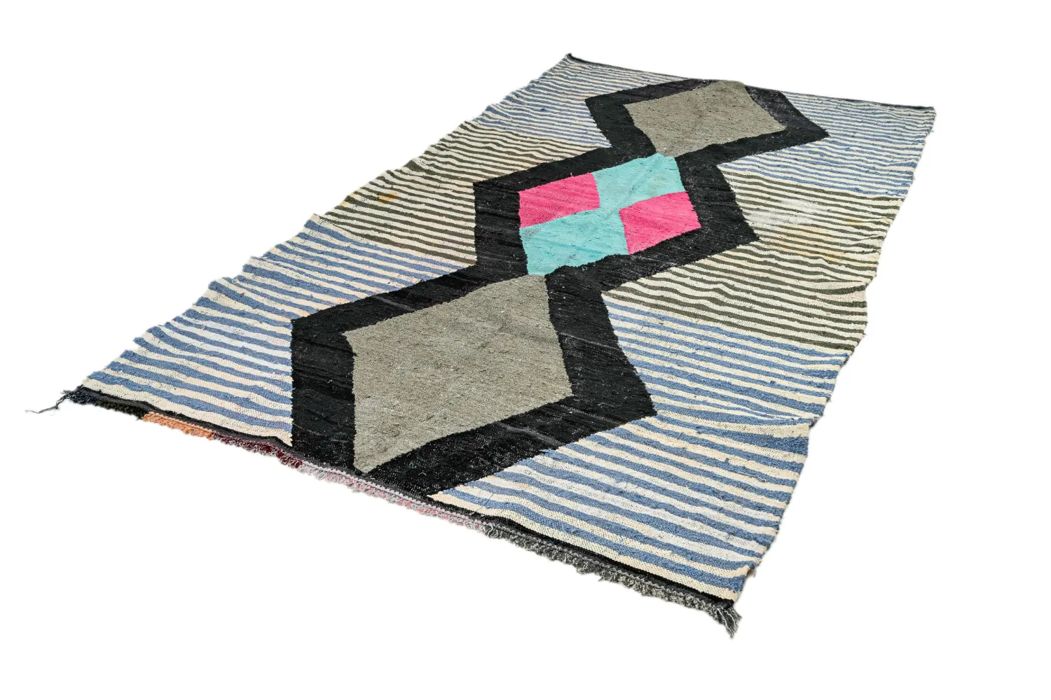 Marokkaanse Berber tapijt Boucherouite 155 x 275 cm