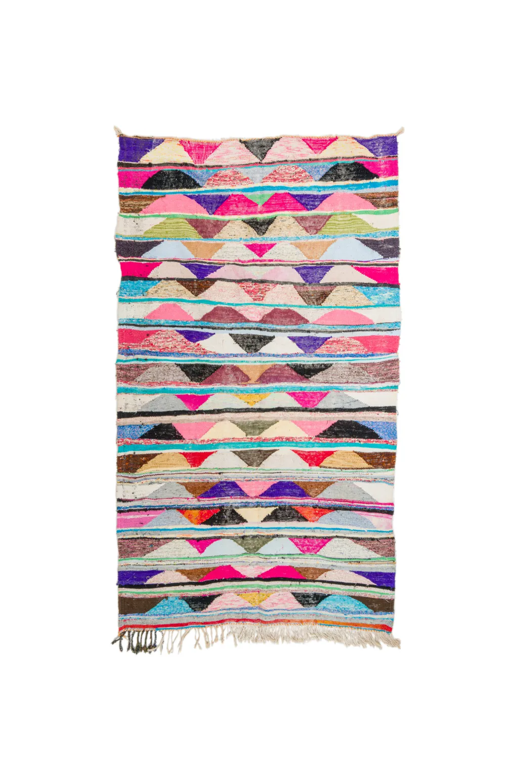 Marokkaanse Berber tapijt Boucherouite 145 x 250 cm