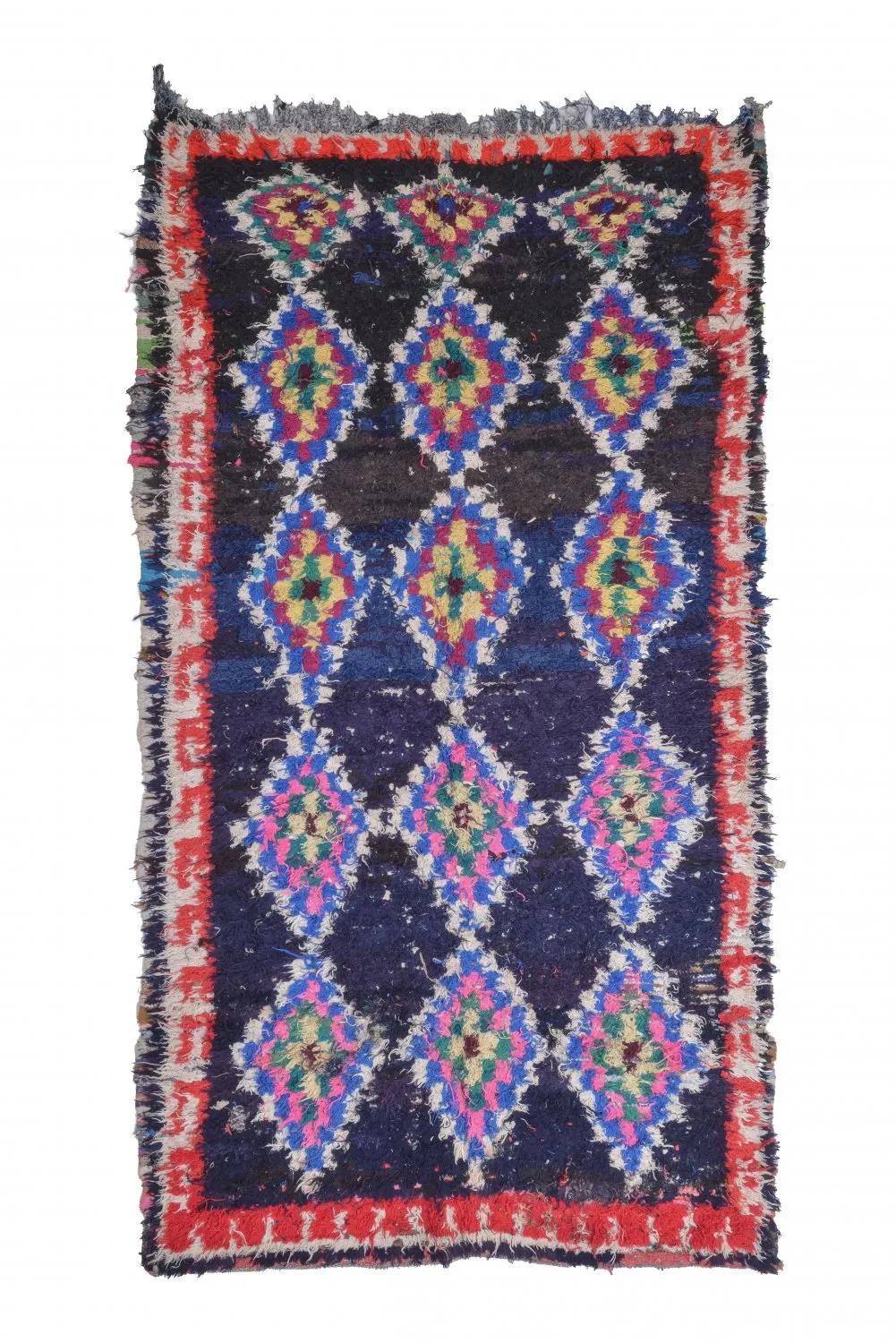 Marokkaanse Berber tapijt Boucherouite 265 x 140 cm