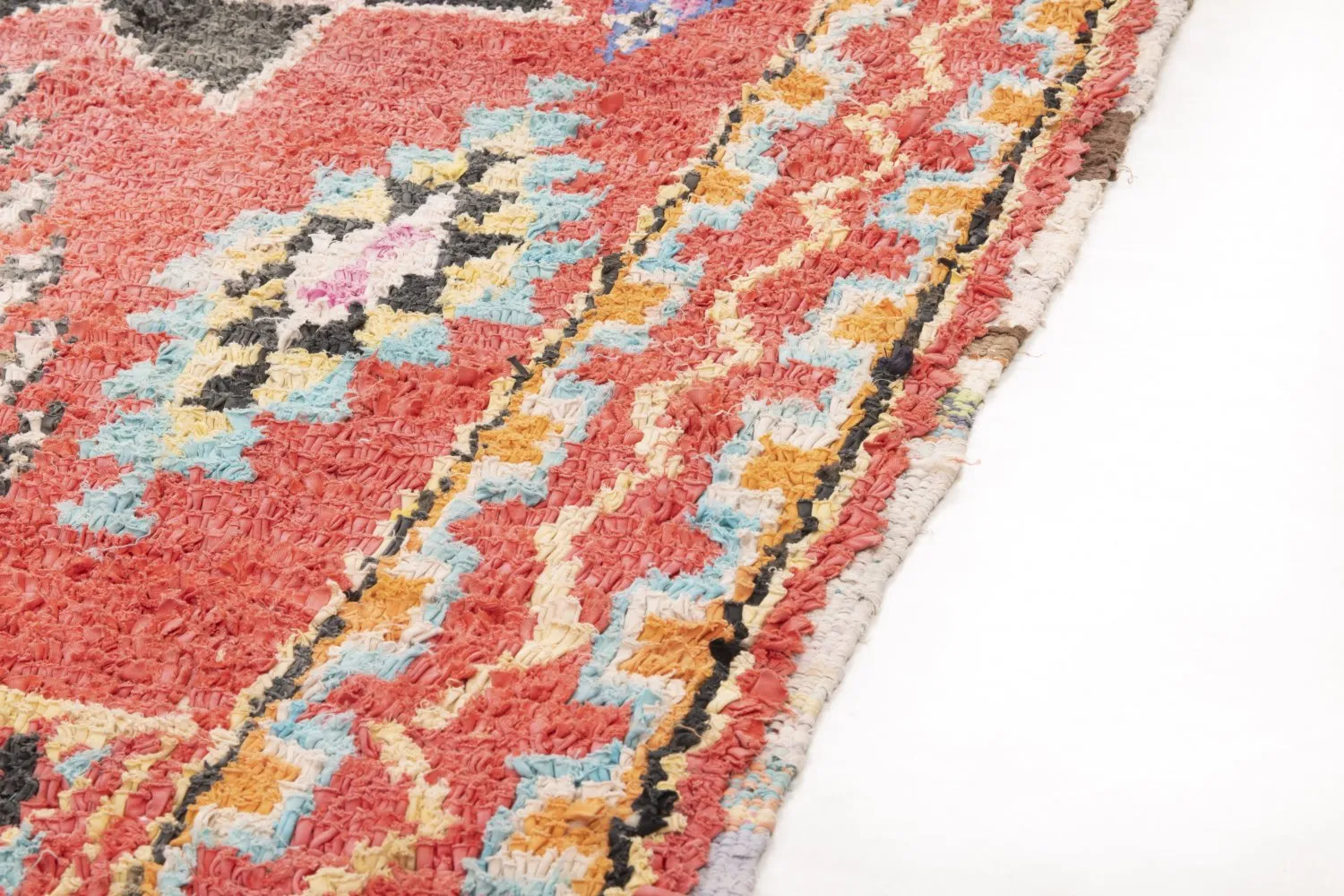 Marokkaanse Berber tapijt Boucherouite 275 x 130 cm
