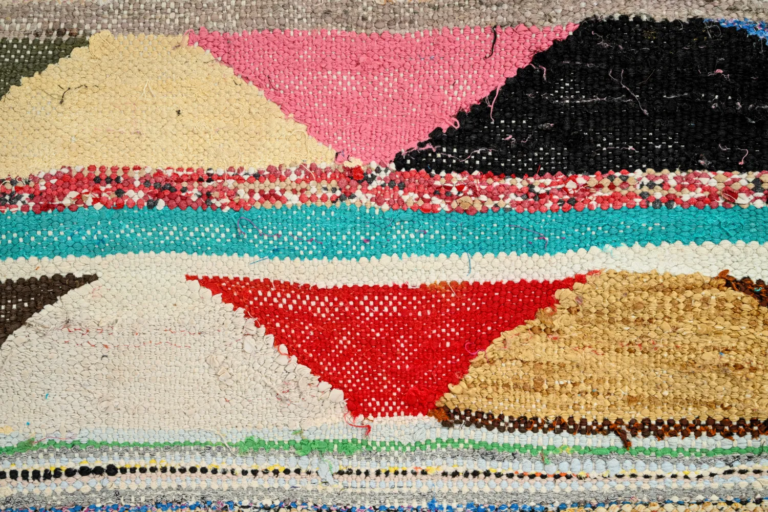 Marokkaanse Berber tapijt Boucherouite 145 x 250 cm