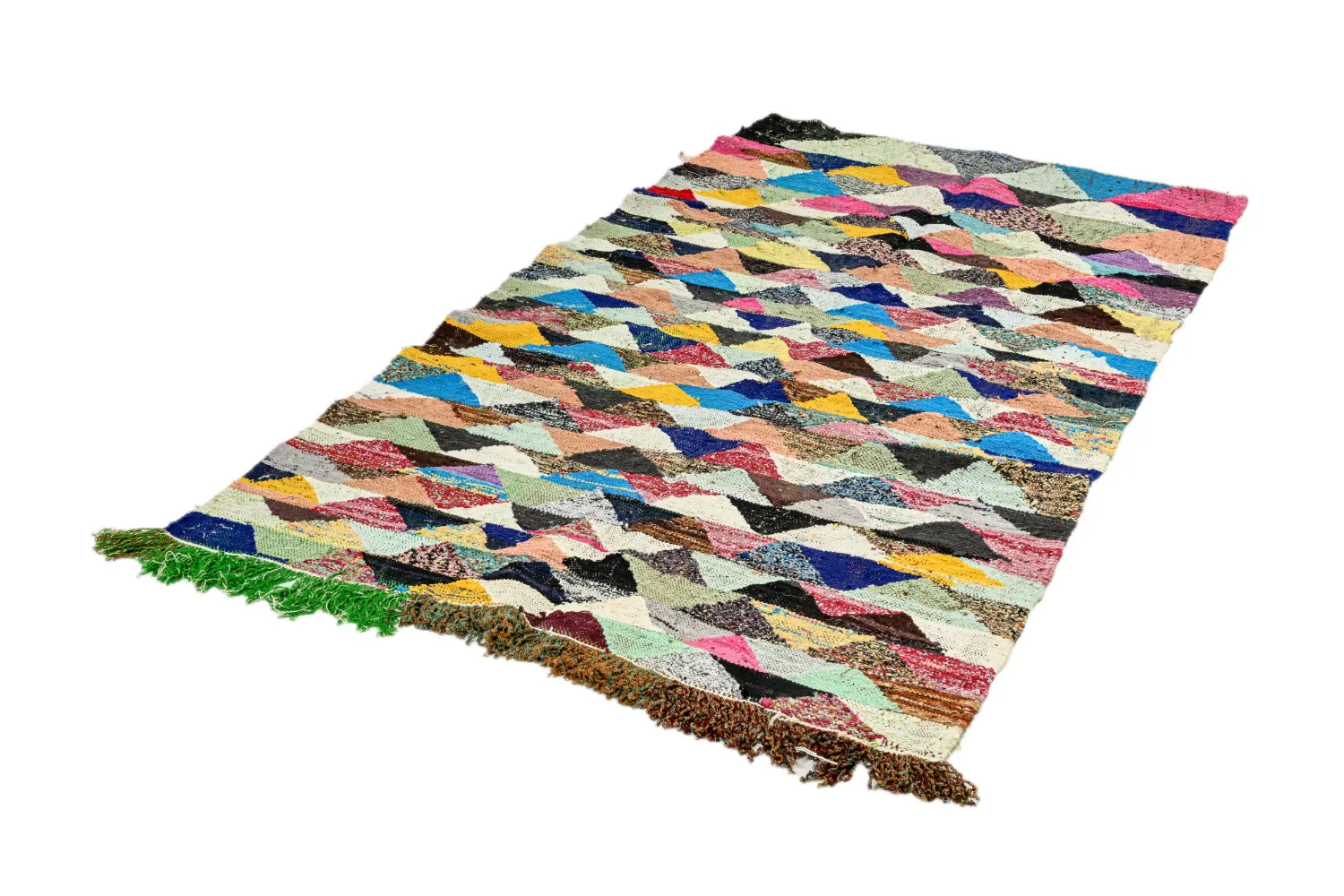 Marokkaanse Berber tapijt Boucherouite 125 x 225 cm