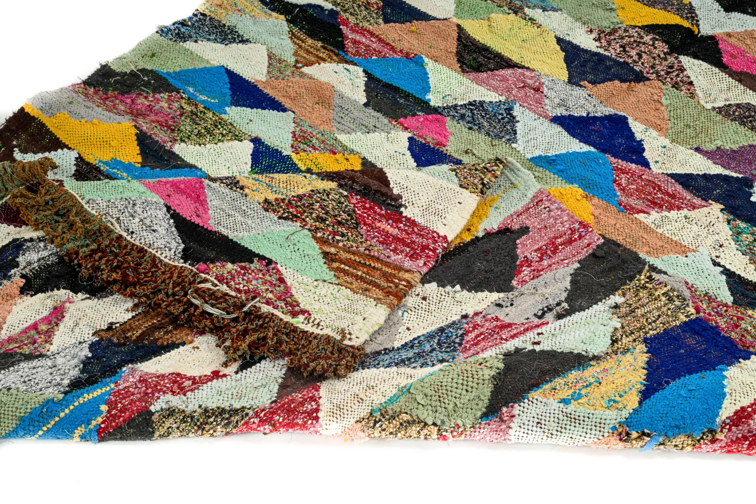 Marokkaanse Berber tapijt Boucherouite 125 x 225 cm