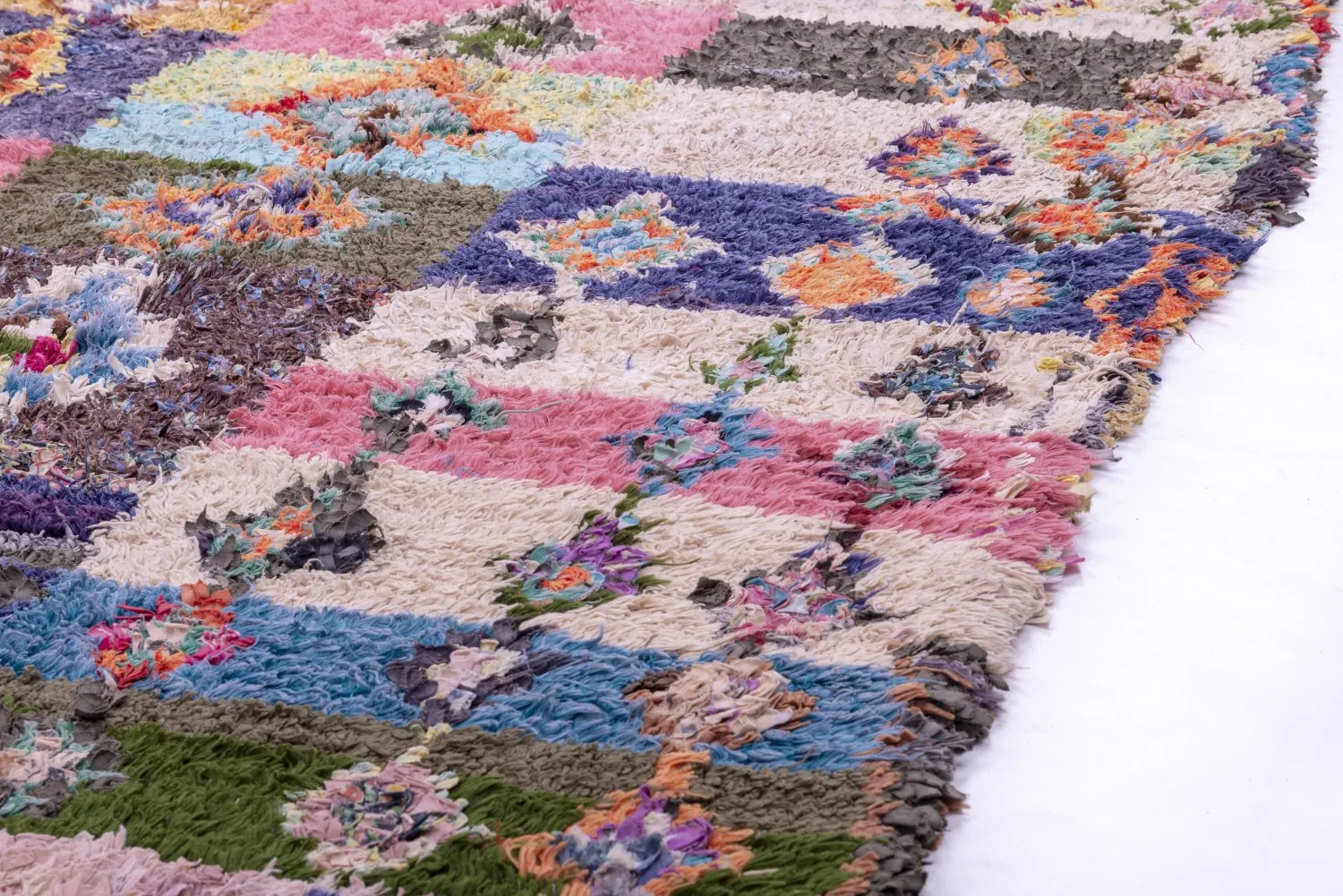 Marokkaanse Berber tapijt Boucherouite 275 x 145 cm