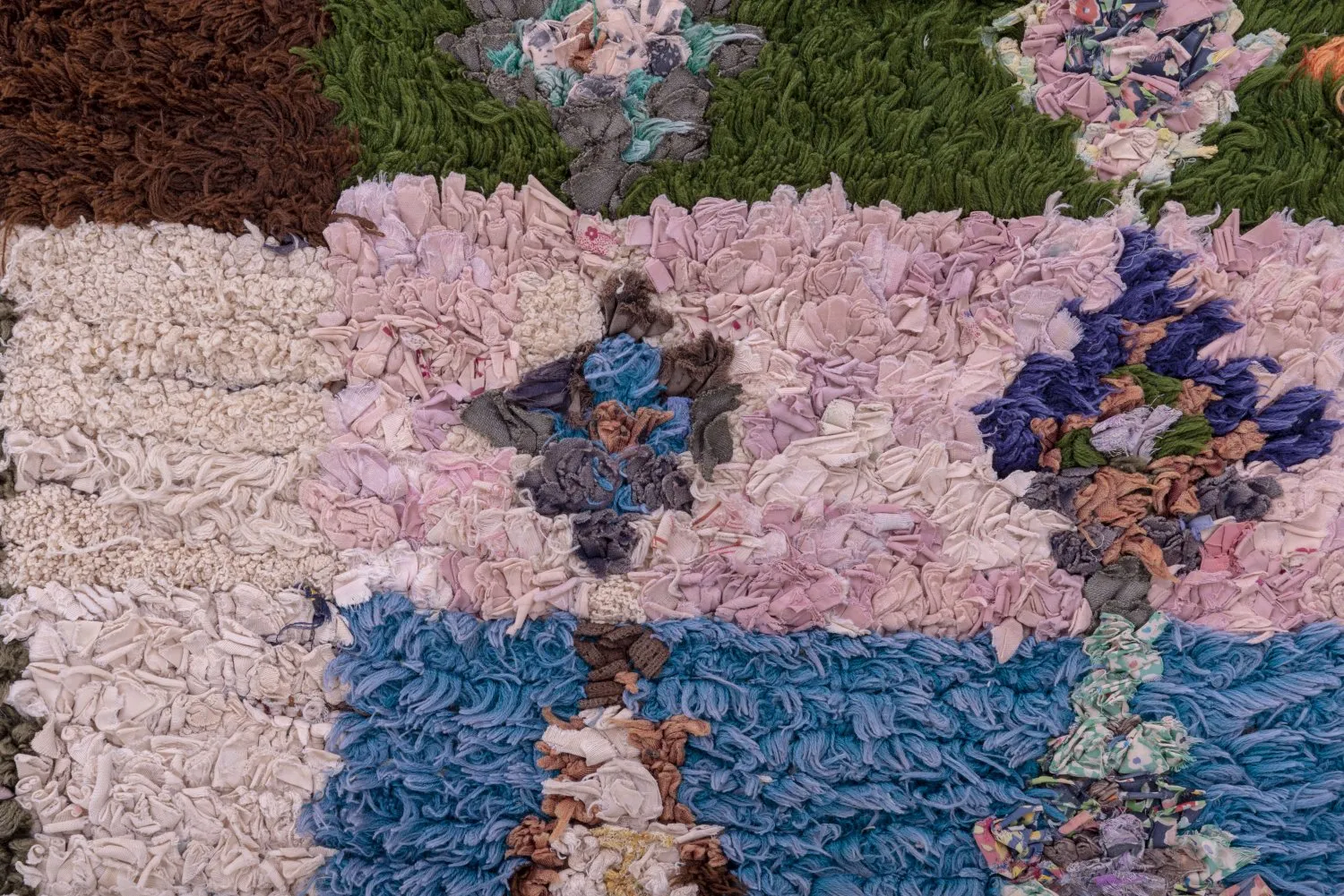 Marokkaanse Berber tapijt Boucherouite 275 x 145 cm