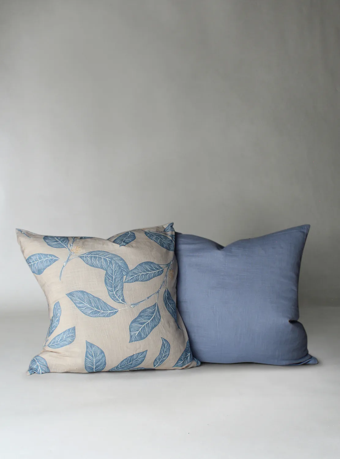 Kussensloop x 2 - Morris (blauw)