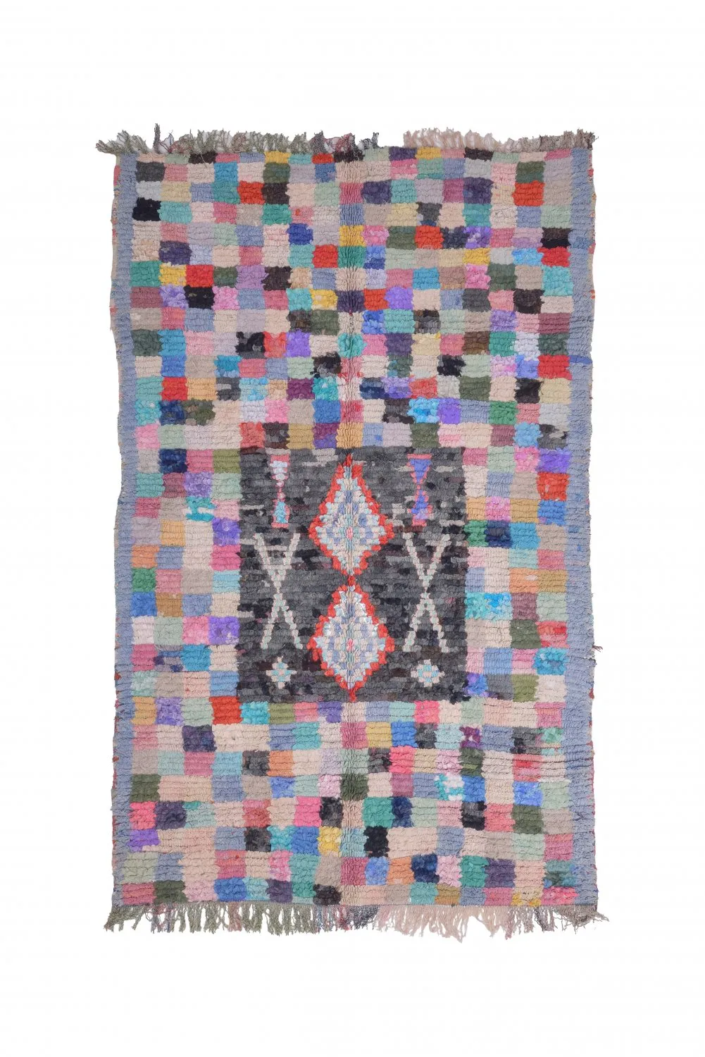 Marokkaanse Berber tapijt Boucherouite 215 x 135 cm