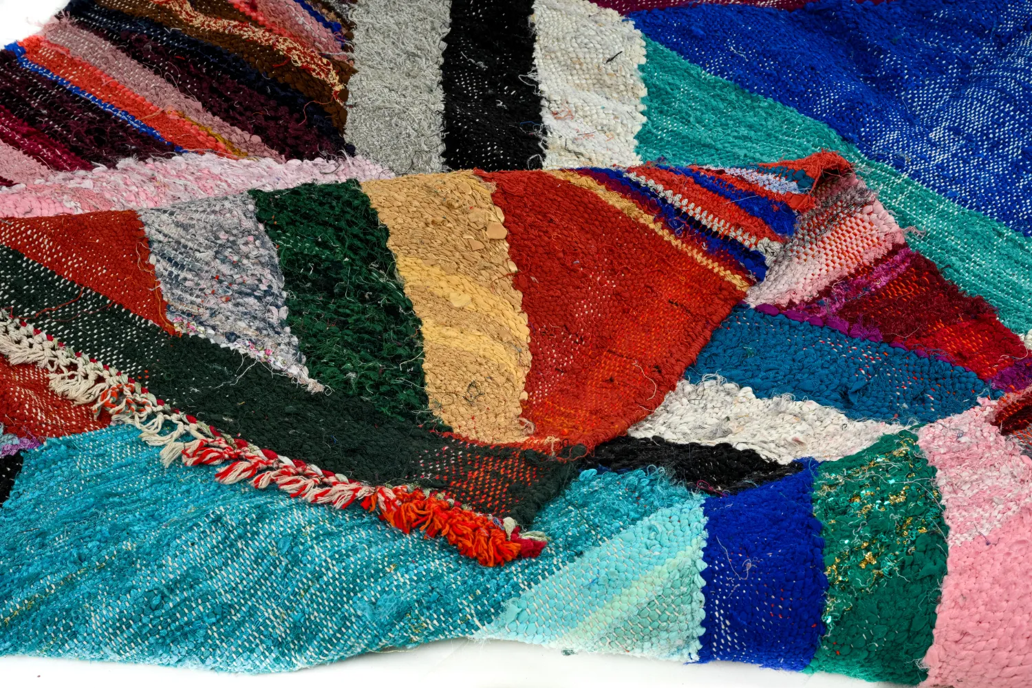 Marokkaanse Berber tapijt Boucherouite 135 x 275 cm