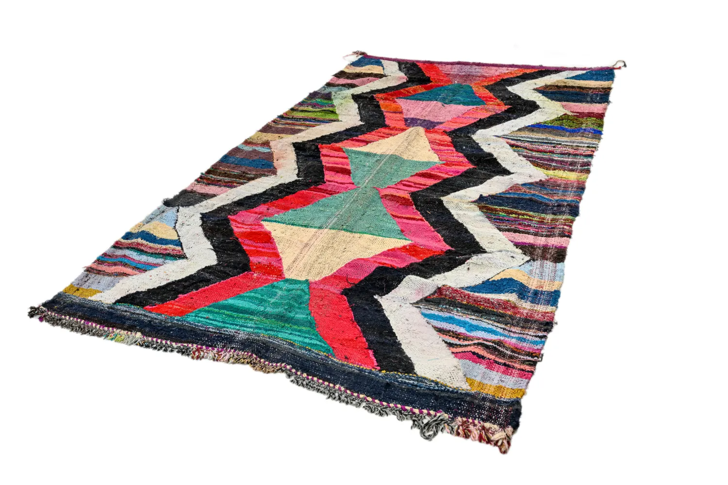 Marokkaanse Berber tapijt Boucherouite 165 x 290 cm