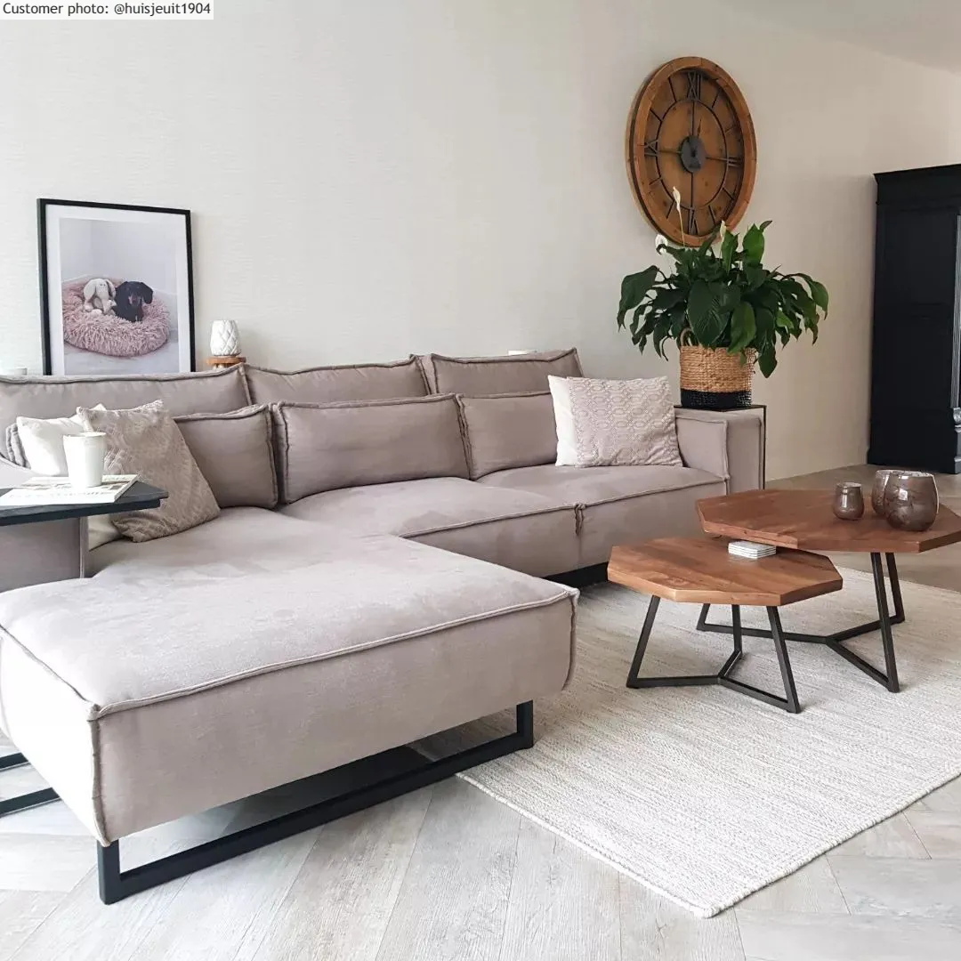 Wollen-vloerkleed - Dhurry (natuur)