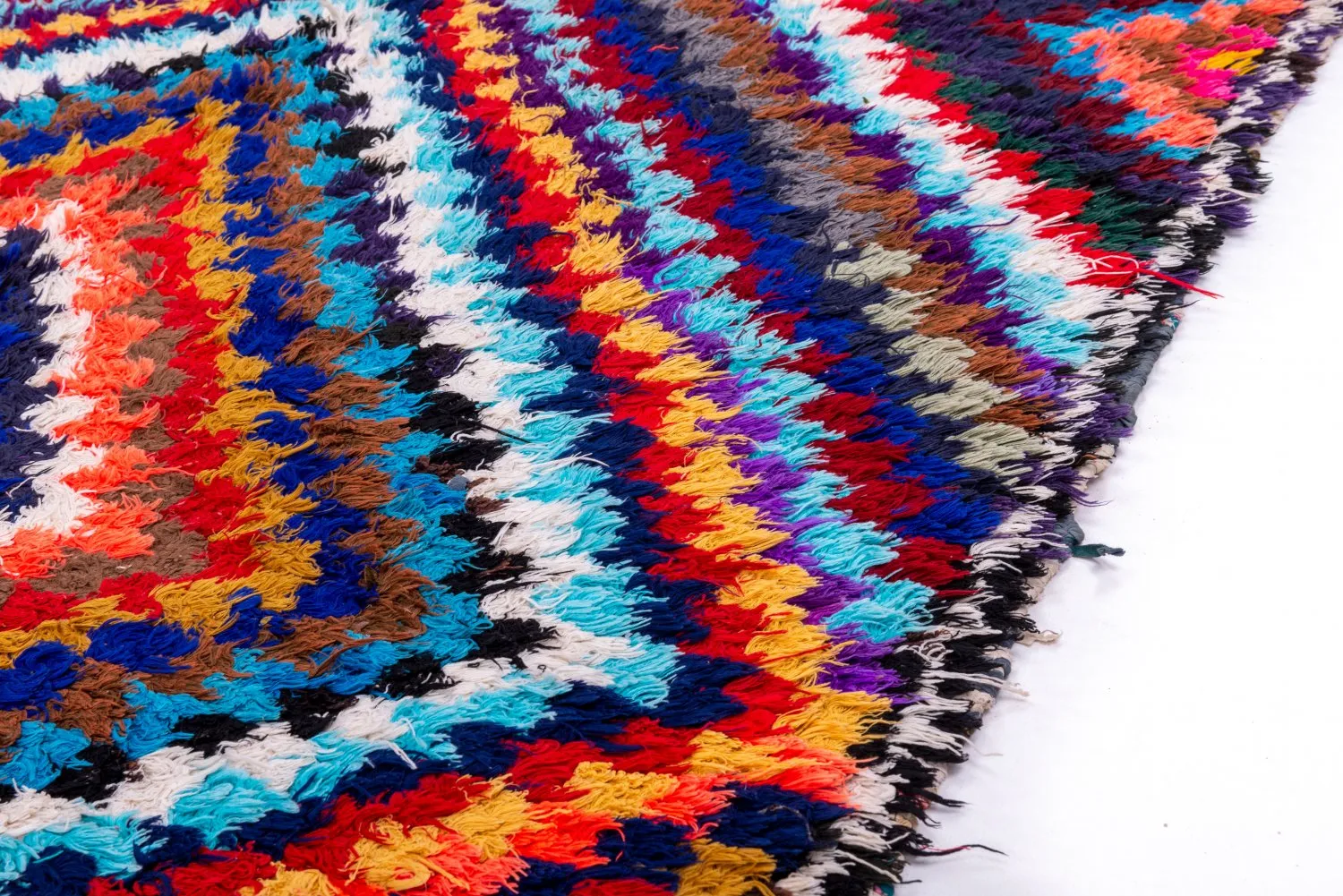 Marokkaanse Berber tapijt Boucherouite 210 x 140 cm