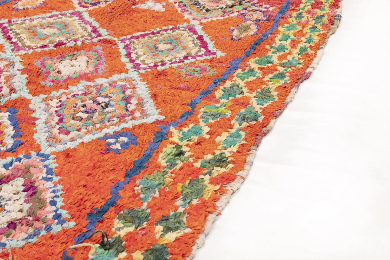 Marokkaanse Berber tapijt Boucherouite 285 x 100 cm