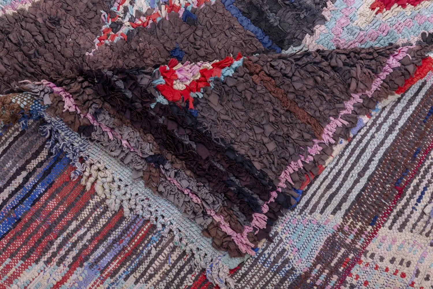 Marokkaanse Berber tapijt Boucherouite 270 x 150 cm