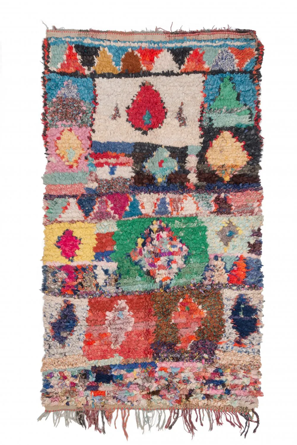 Marokkaanse Berber tapijt Boucherouite 255 x 145 cm