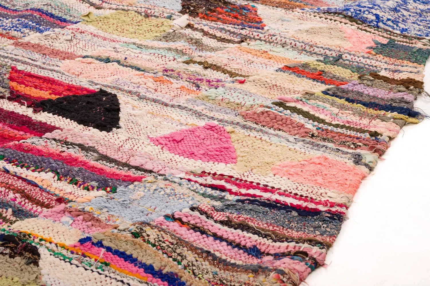 Marokkaanse Berber tapijt Boucherouite 140 x 275 cm