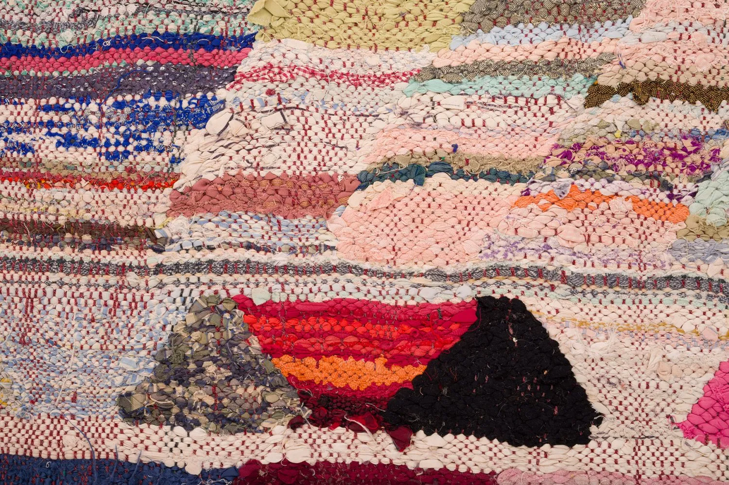 Marokkaanse Berber tapijt Boucherouite 140 x 275 cm