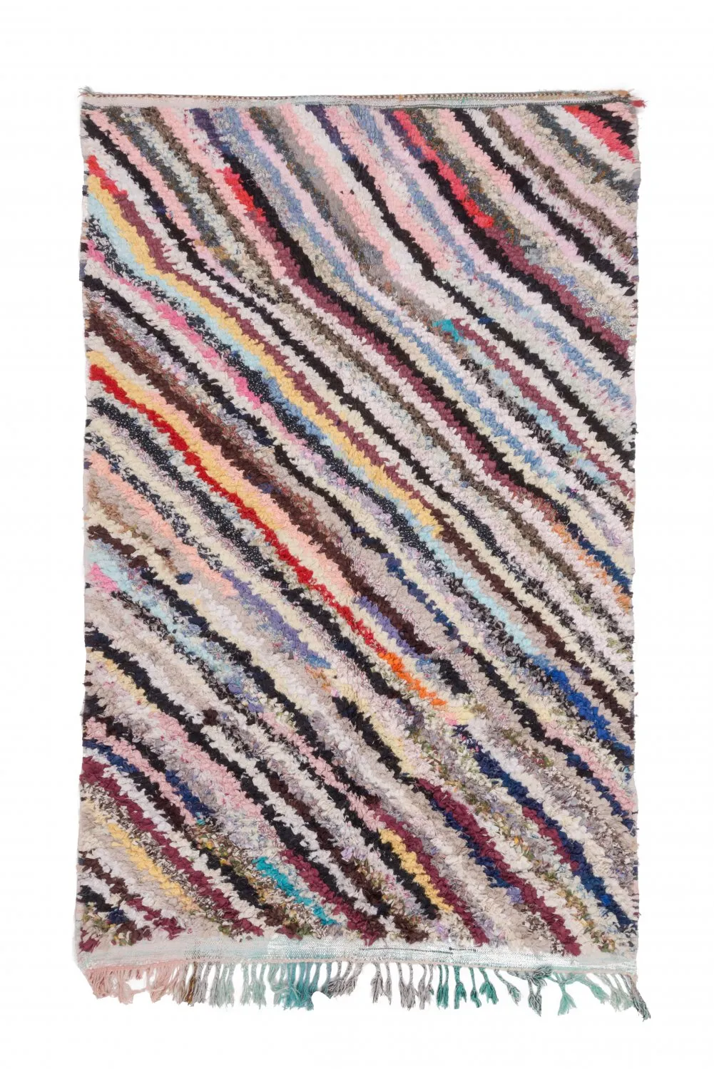 Marokkaanse Berber tapijt Boucherouite 240 x 150 cm