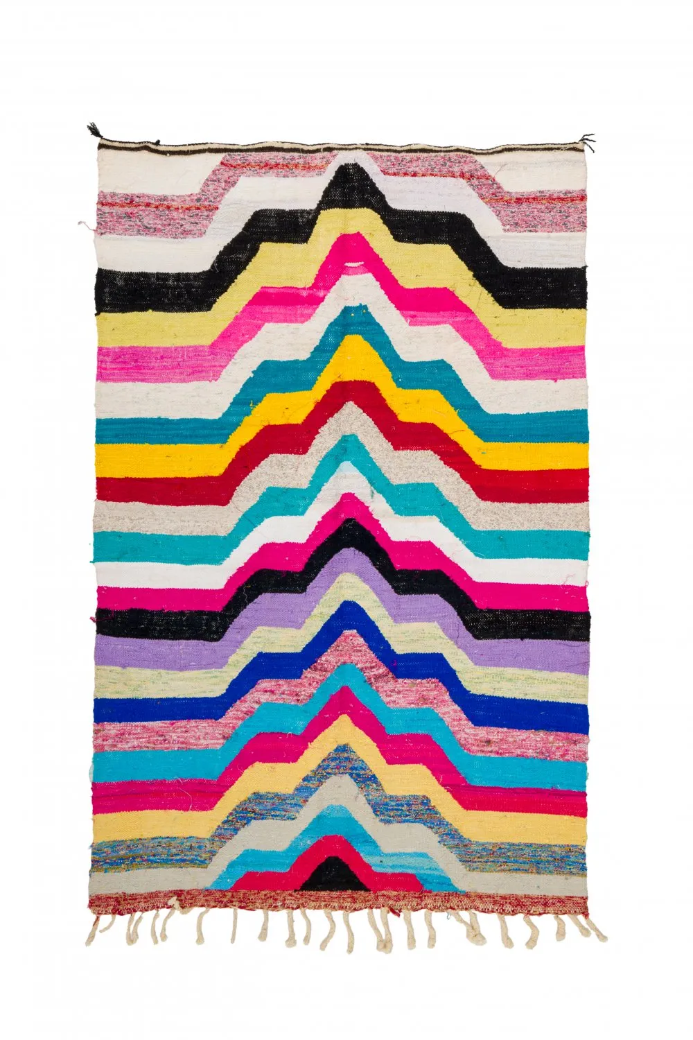 Marokkaanse Berber tapijt Boucherouite 130 x 195 cm