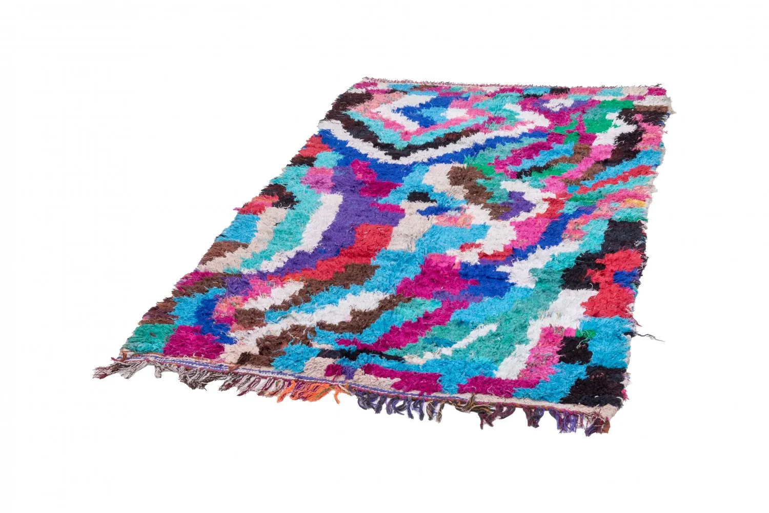 Marokkaanse Berber tapijt Boucherouite 210 x 120 cm
