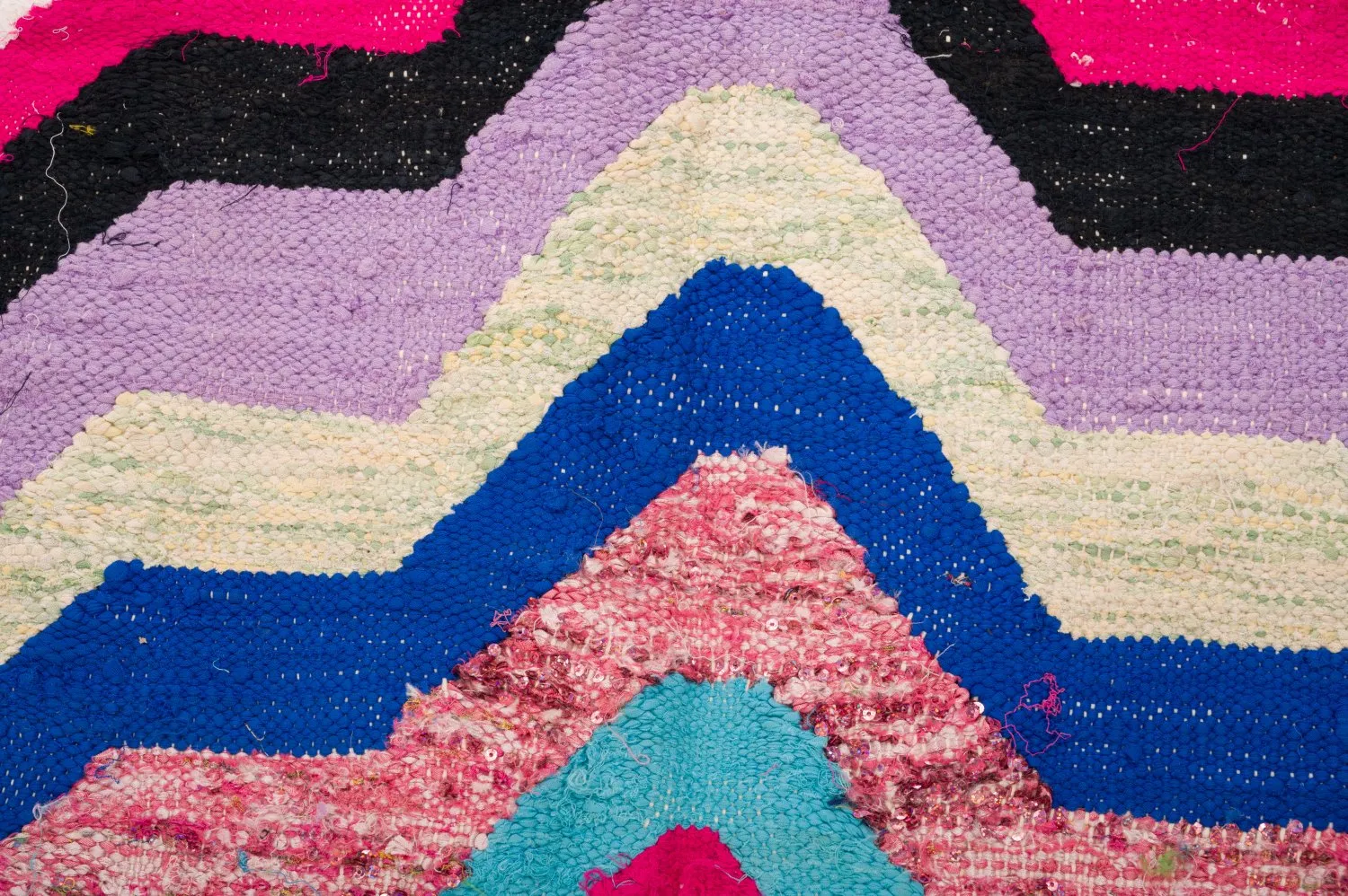 Marokkaanse Berber tapijt Boucherouite 130 x 195 cm