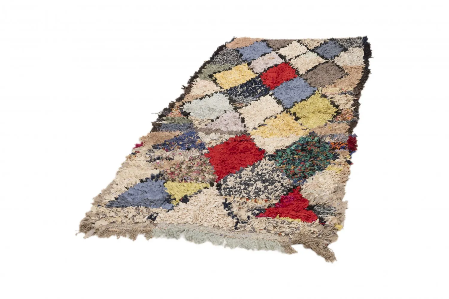 Marokkaanse Berber tapijt Boucherouite 190 x 100 cm
