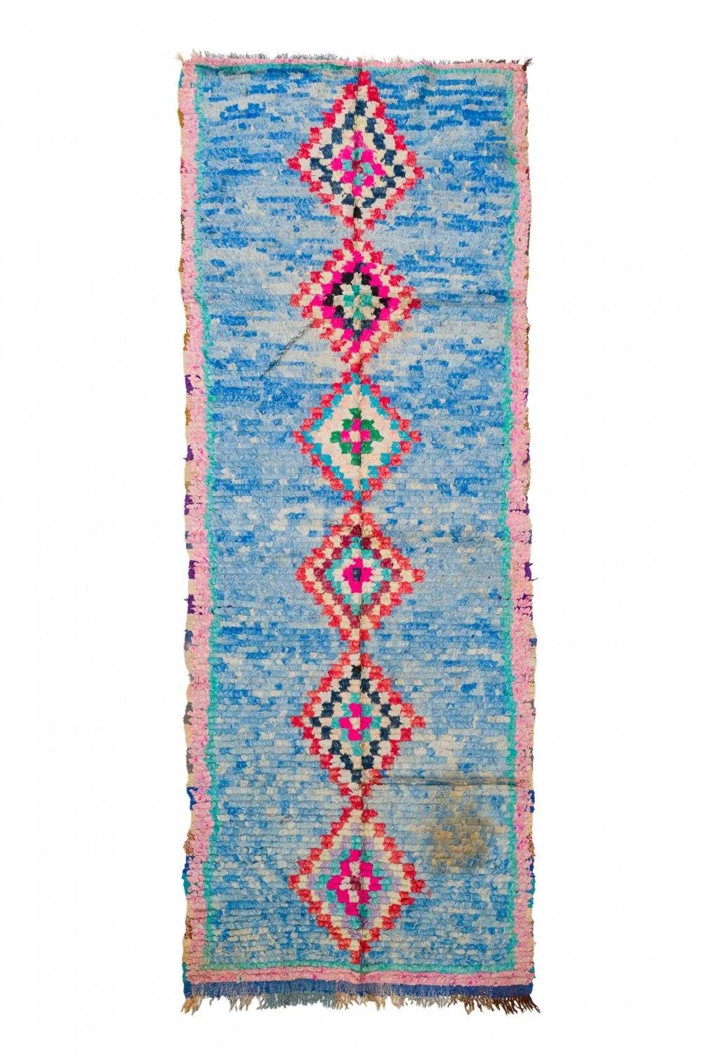 Marokkaanse Berber tapijt Boucherouite 125 x 340 cm