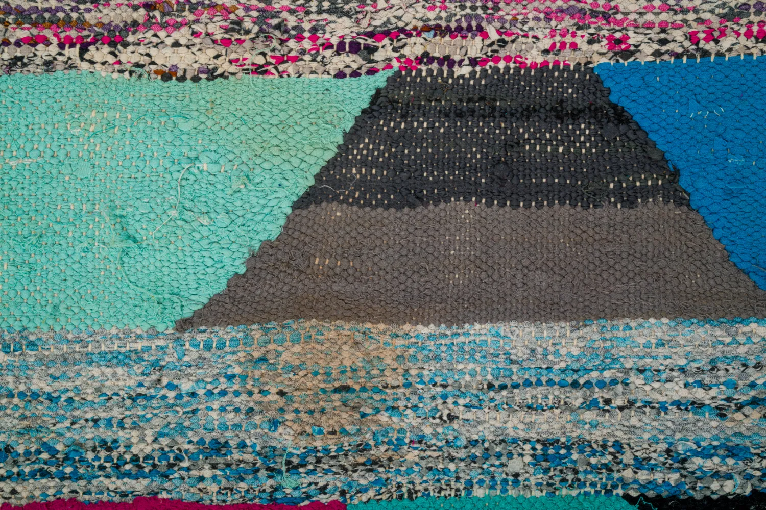 Marokkaanse Berber tapijt Boucherouite 145 x 250 cm