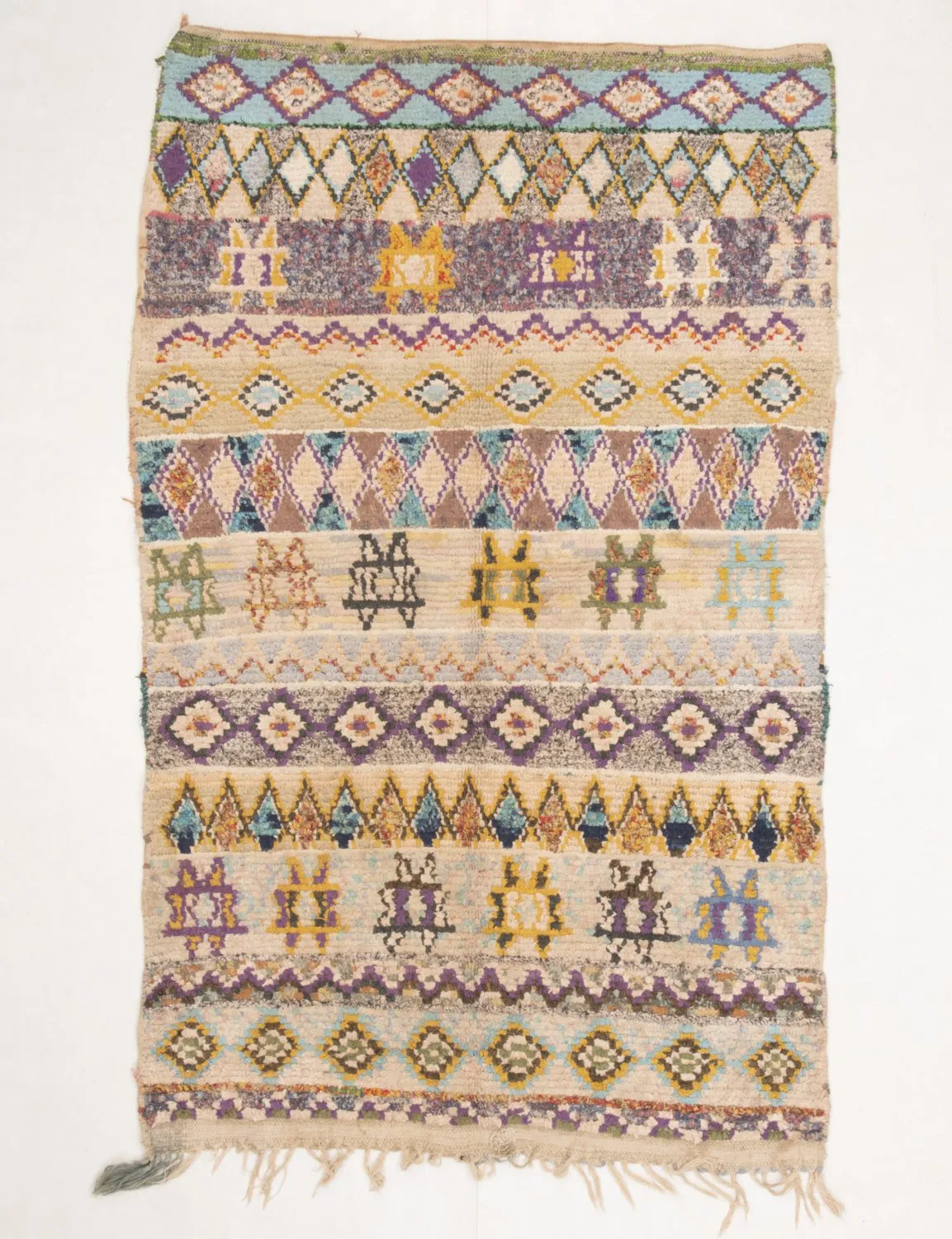 Marokkaanse Berber tapijt Boucherouite 195 x 115 cm