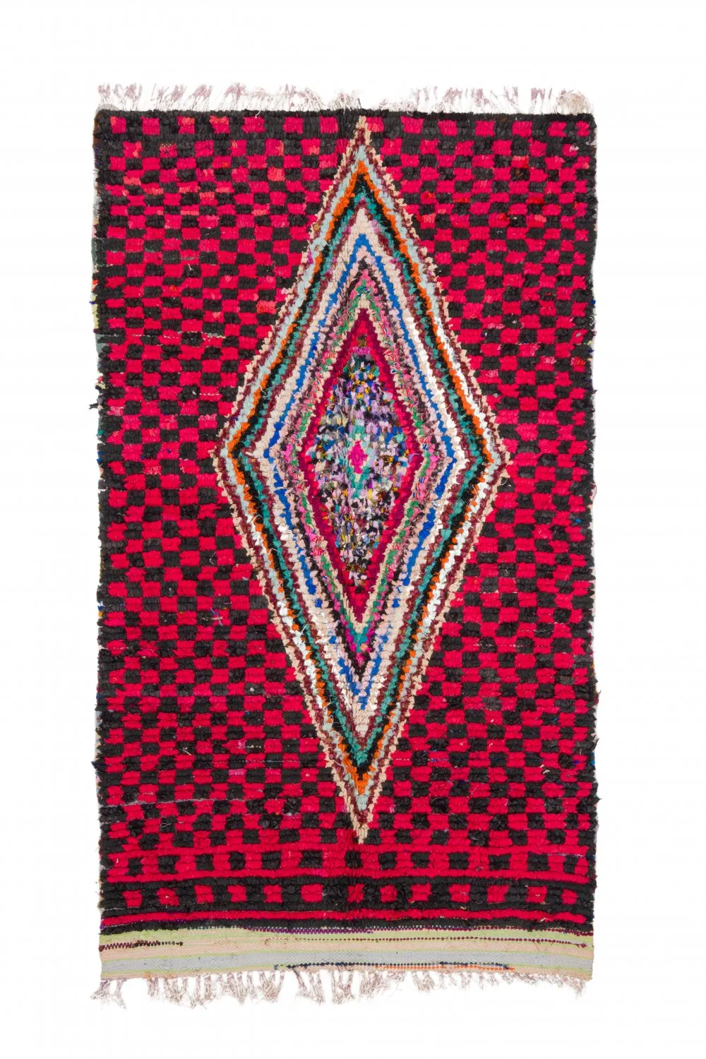 Marokkaanse Berber tapijt Boucherouite 255 x 145 cm