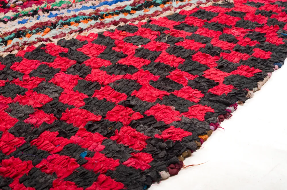 Marokkaanse Berber tapijt Boucherouite 255 x 145 cm