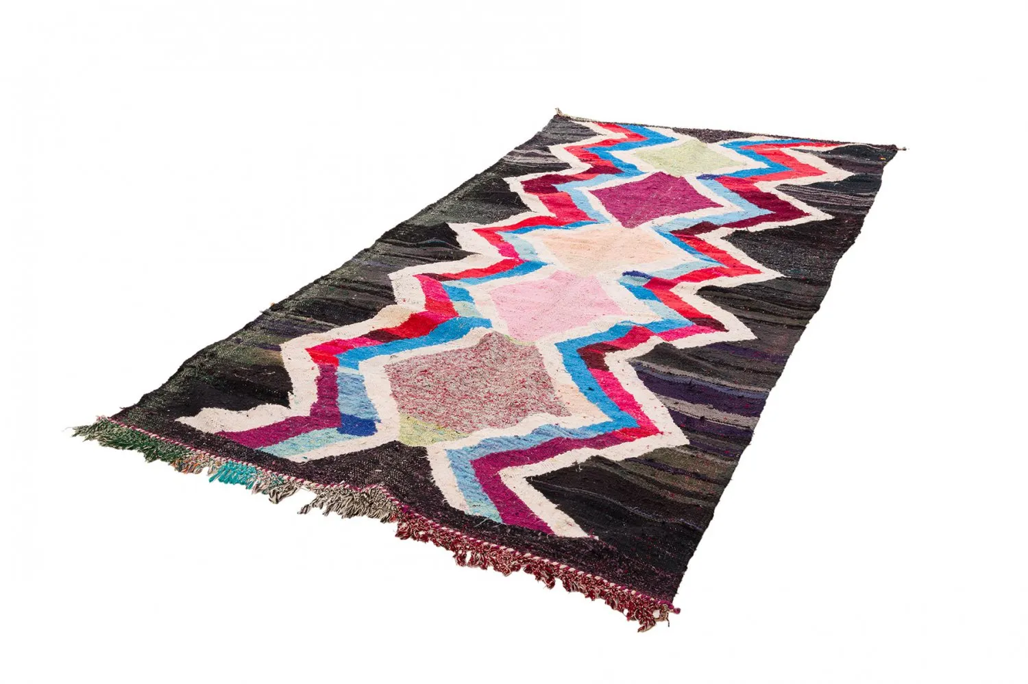 Marokkaanse Berber tapijt Boucherouite 150 x 315 cm