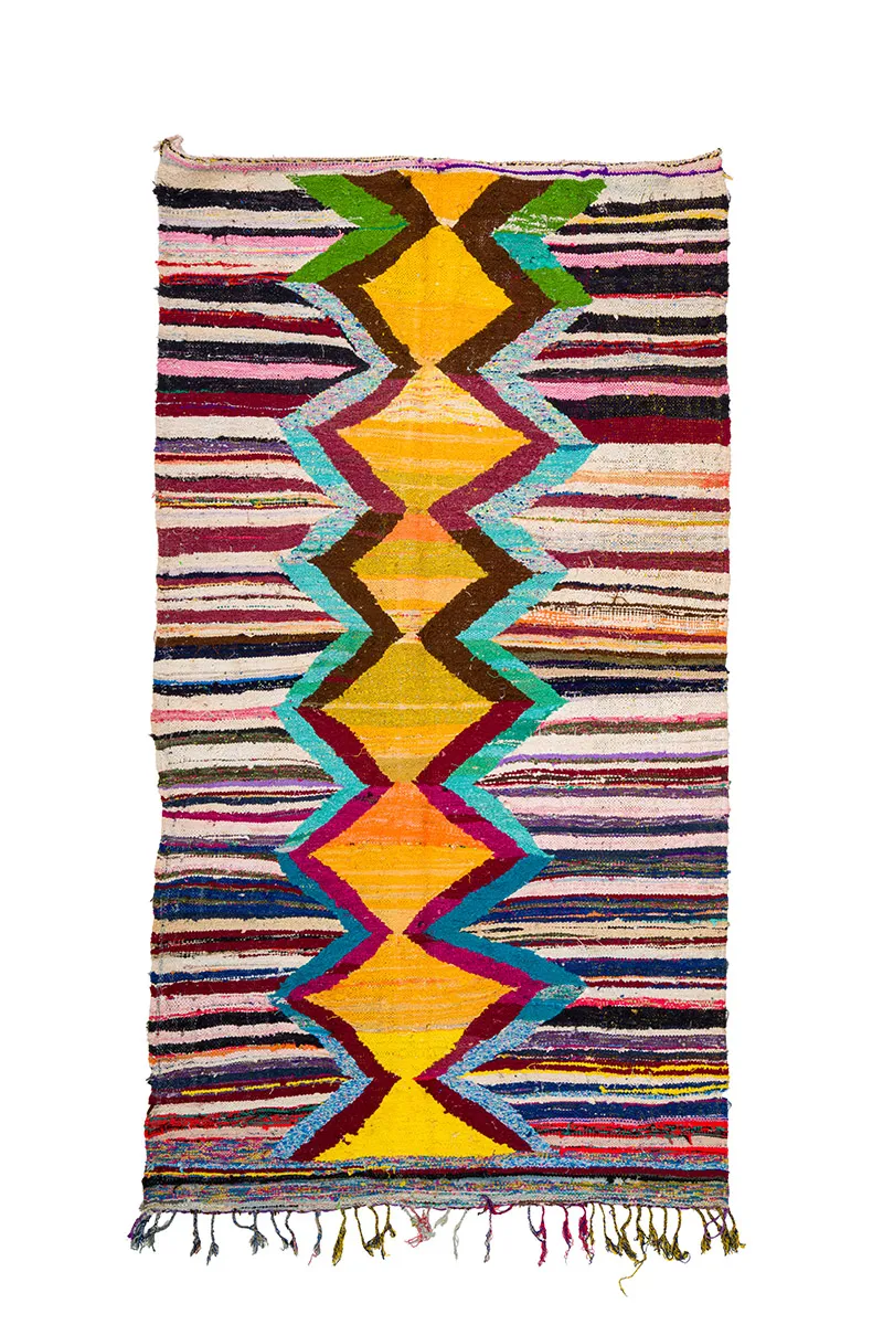 Marokkaanse Berber tapijt Boucherouite 150 x 285 cm