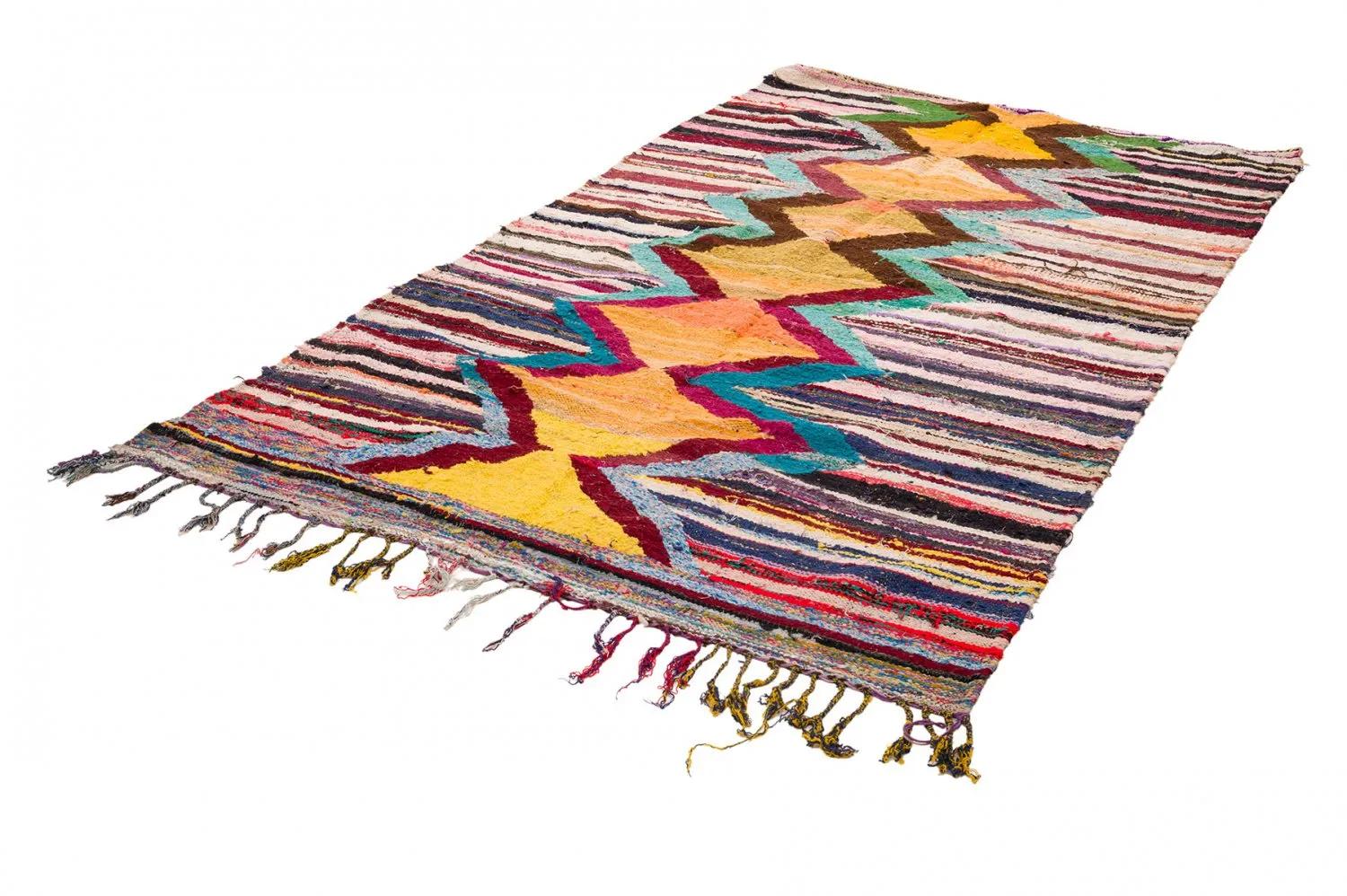 Marokkaanse Berber tapijt Boucherouite 150 x 285 cm