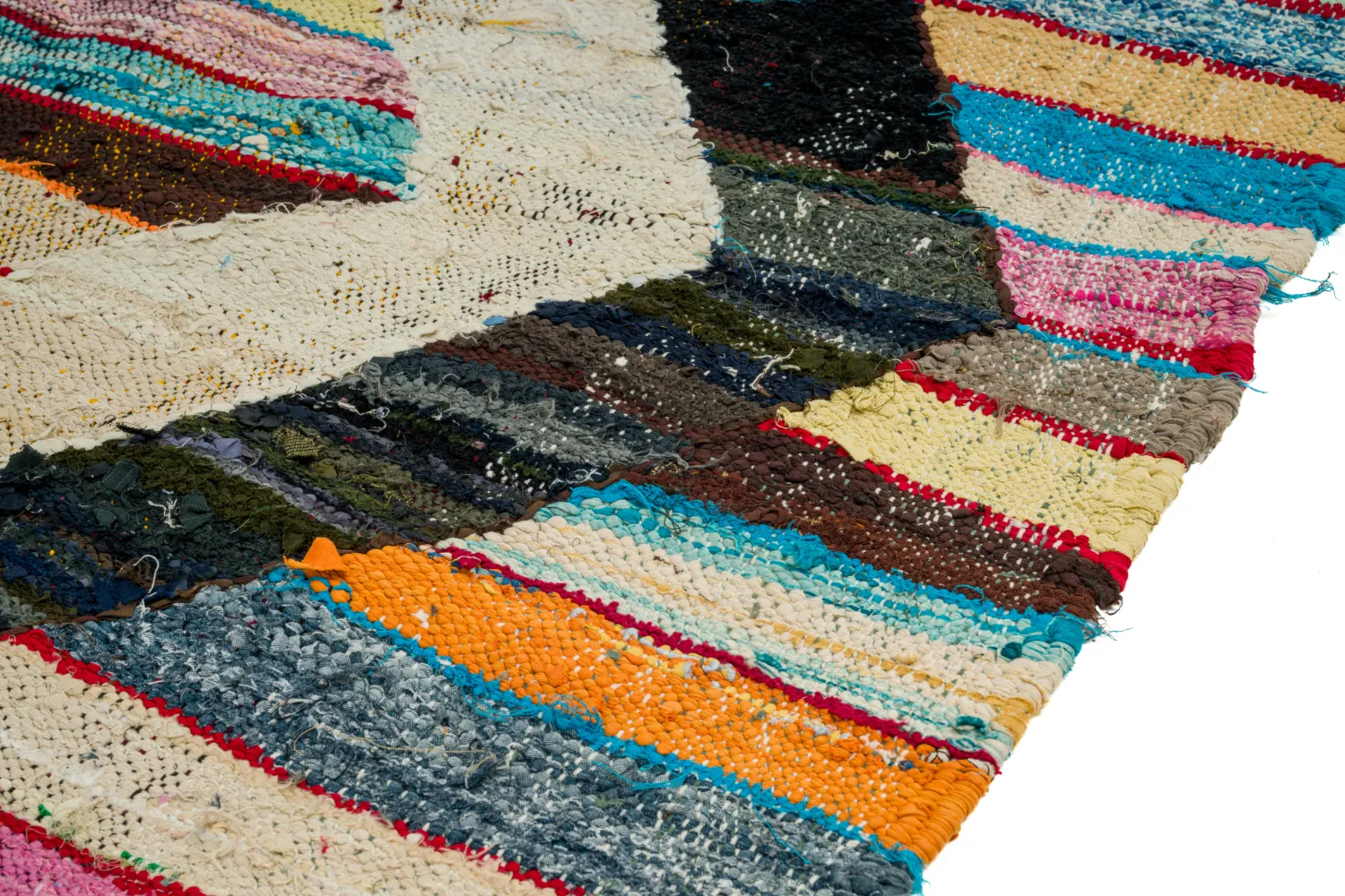 Marokkaanse Berber tapijt Boucherouite 125 x 265 cm