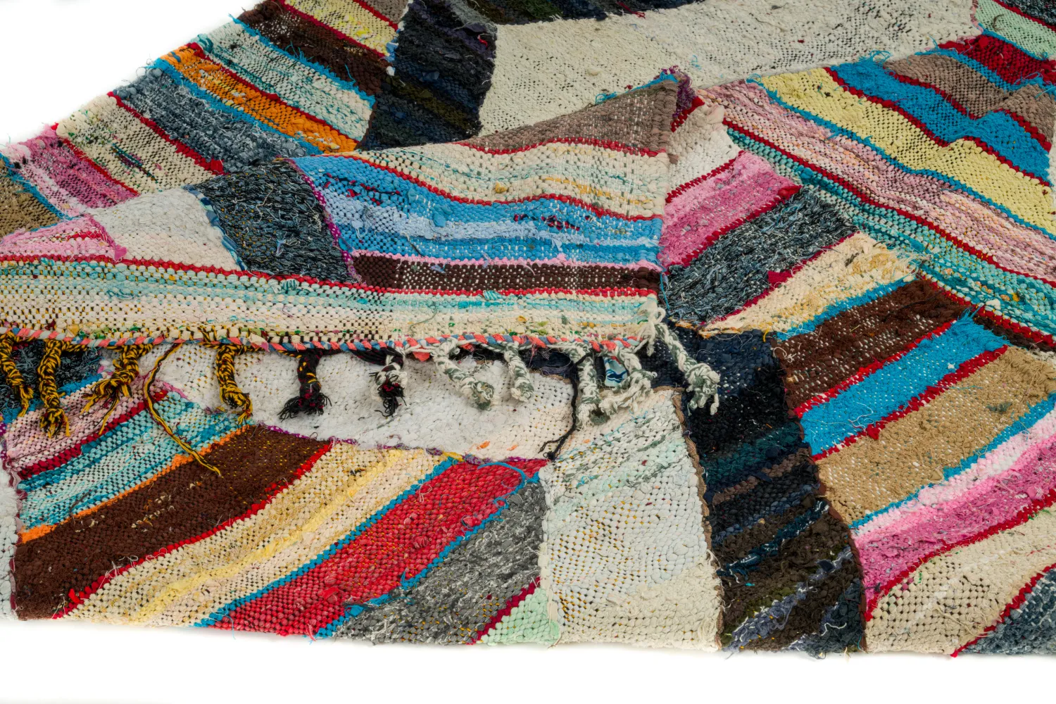 Marokkaanse Berber tapijt Boucherouite 125 x 265 cm