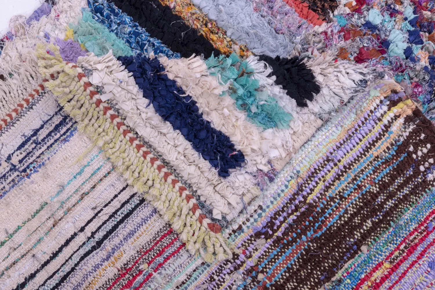 Marokkaanse Berber tapijt Boucherouite 280 x 110 cm