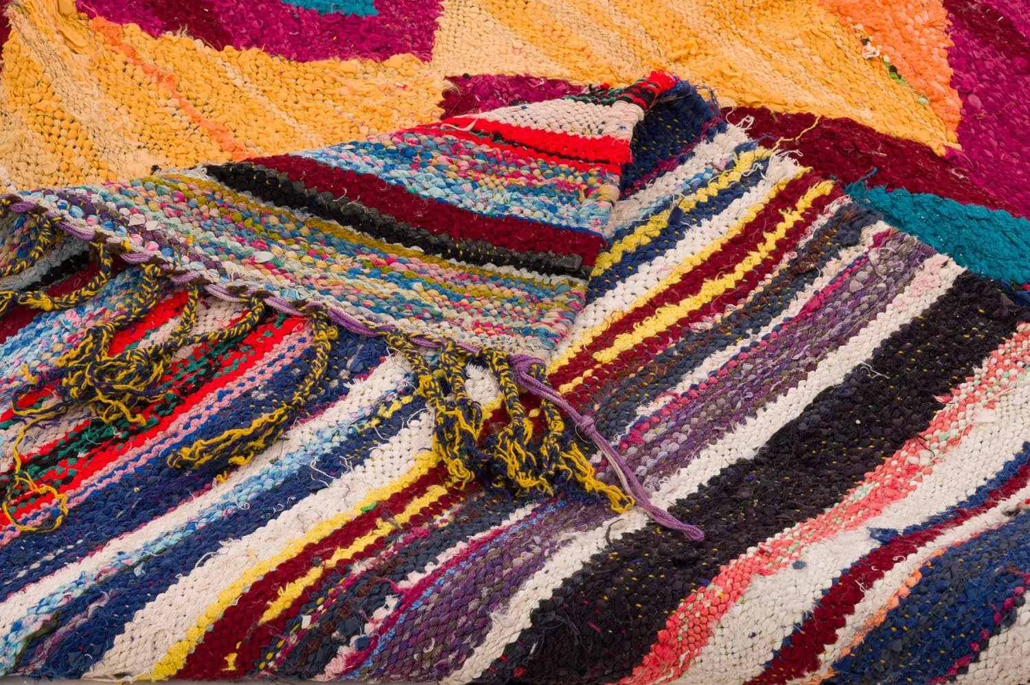 Marokkaanse Berber tapijt Boucherouite 150 x 285 cm