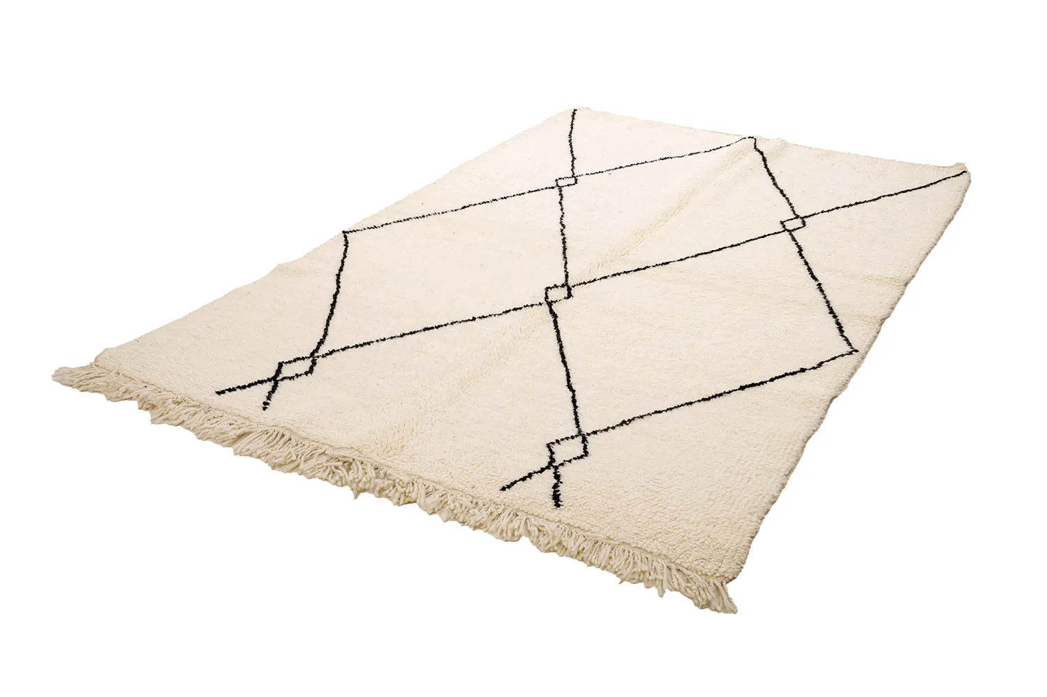 Kelim Marokkaanse Berber tapijt Beni Ouarain 145 x 245 cm