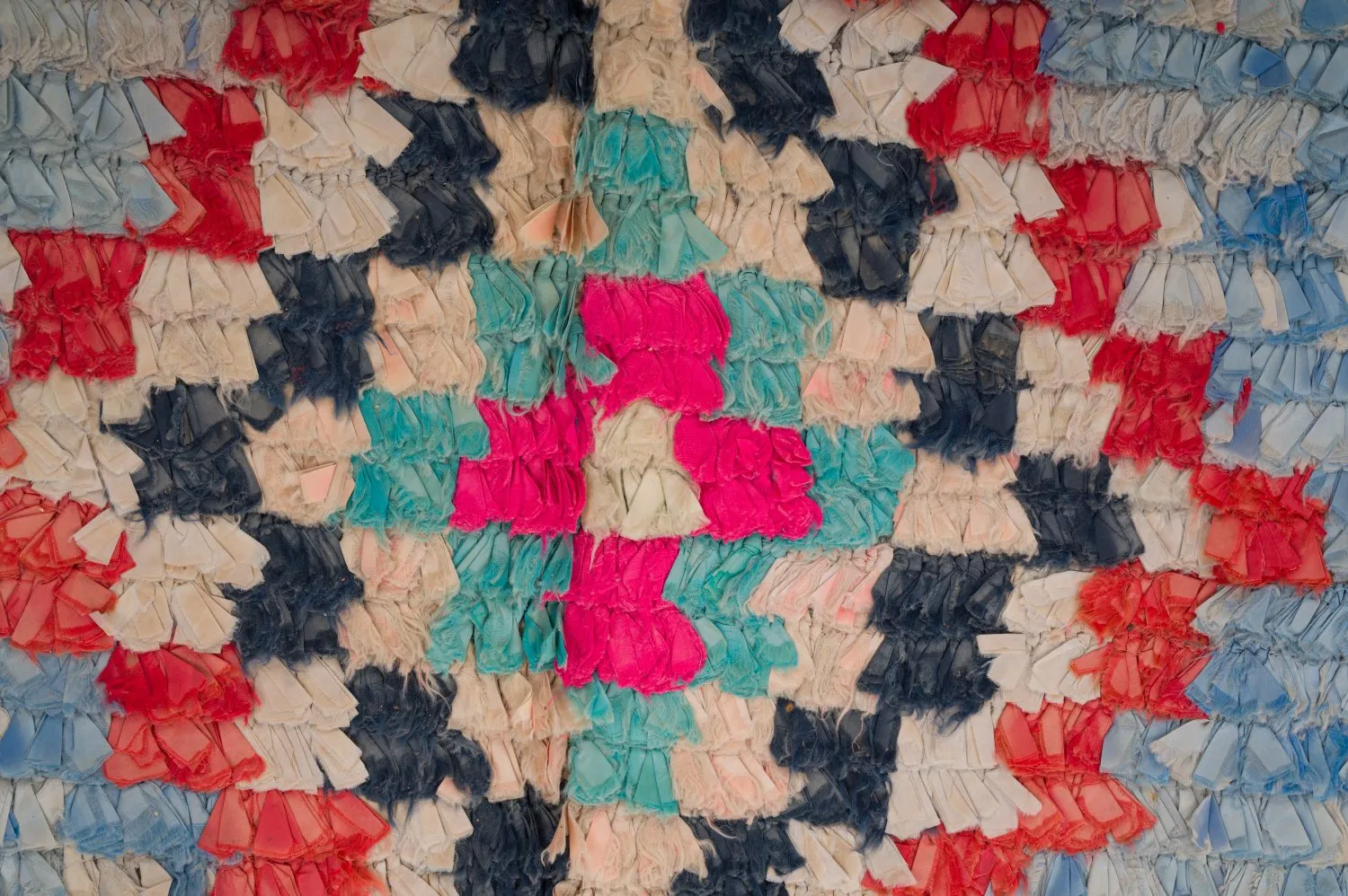 Marokkaanse Berber tapijt Boucherouite 125 x 340 cm