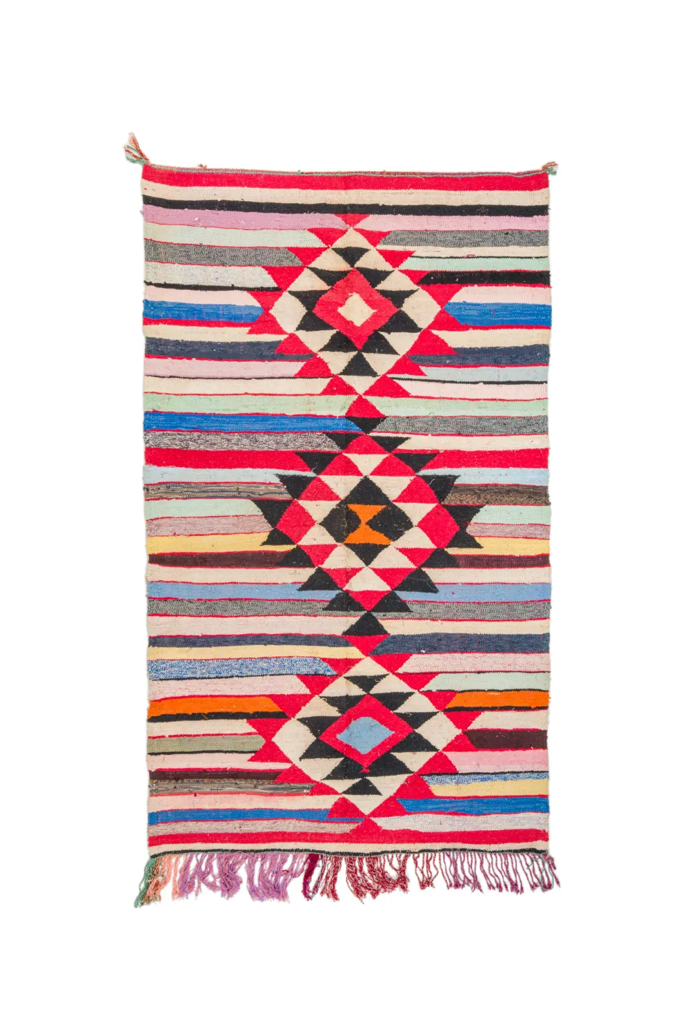 Marokkaanse Berber tapijt Boucherouite 145 x 250 cm