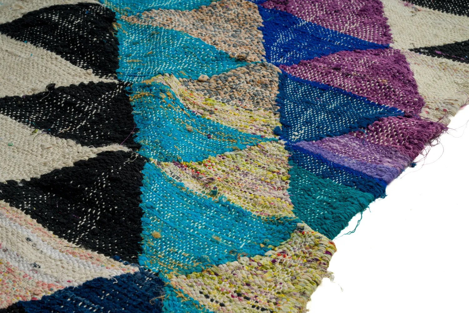 Marokkaanse Berber tapijt Boucherouite 130 x 250 cm