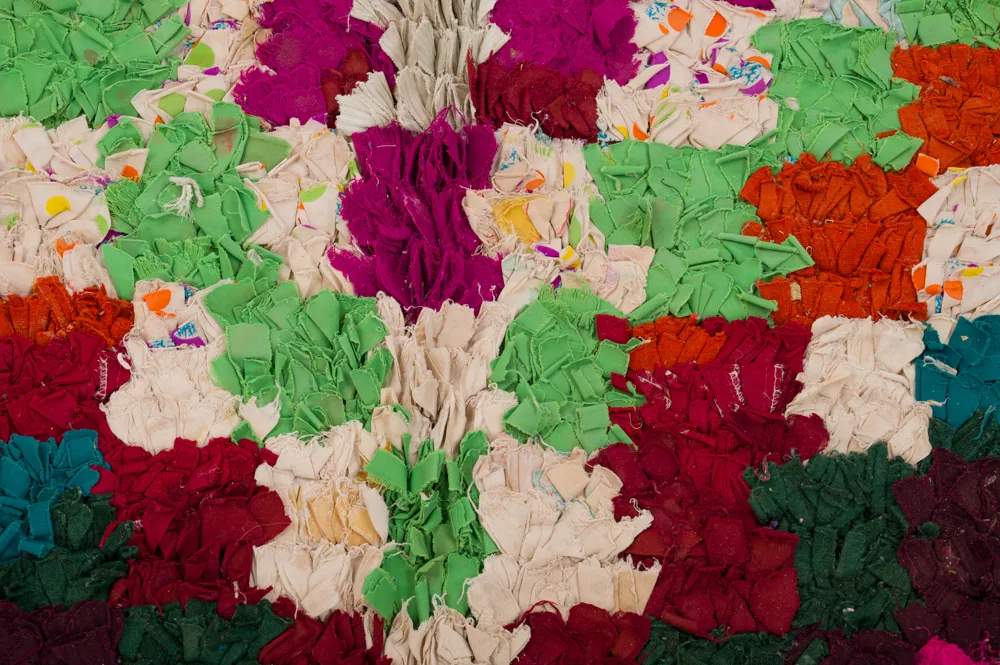 Marokkaanse Berber tapijt Boucherouite 245 x 135 cm