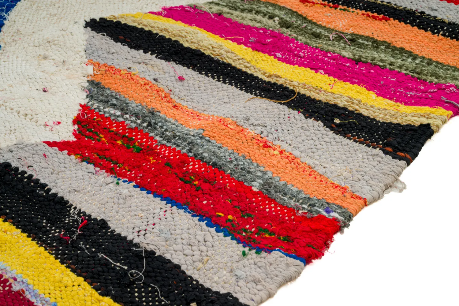 Marokkaanse Berber tapijt Boucherouite 135 x 270 cm