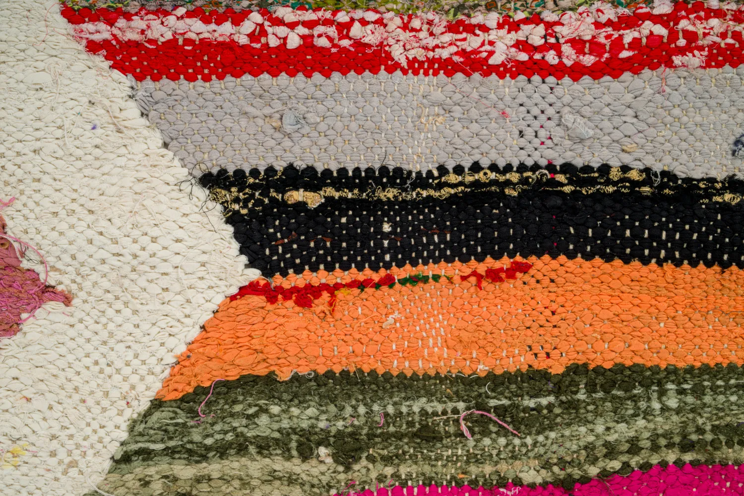 Marokkaanse Berber tapijt Boucherouite 135 x 270 cm