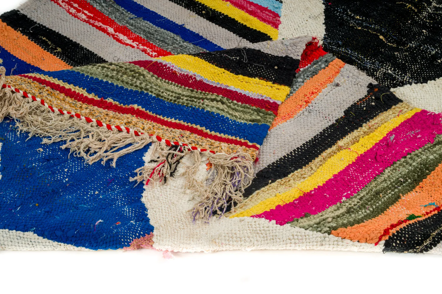 Marokkaanse Berber tapijt Boucherouite 135 x 270 cm