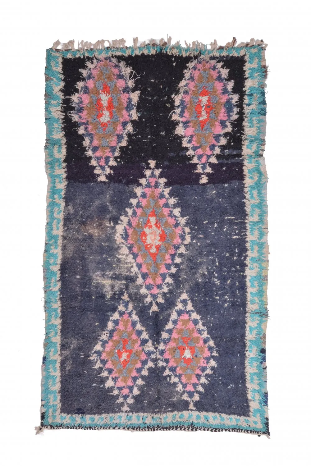 Marokkaanse Berber tapijt Boucherouite 245 x 135 cm
