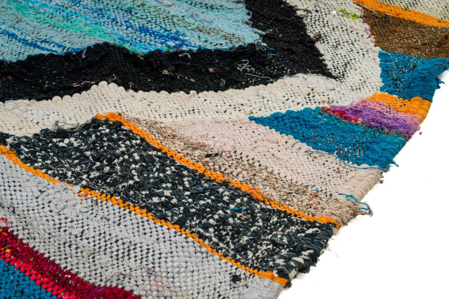 Marokkaanse Berber tapijt Boucherouite 120 x 275 cm